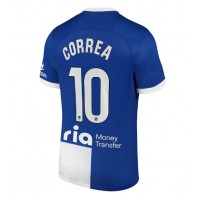 Camisa de Futebol Atletico Madrid Angel Correa #10 Equipamento Secundário 2023-24 Manga Curta